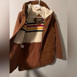 Pendleton Brown coat with Sherpa Lining XS